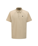 Men's Back Logo Point T-Shirt - Beige