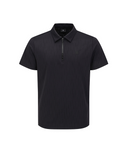 Men's Solid Half Zip T-Shirt - Black