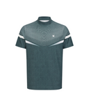 Men's Mock Neck Short Sleeve T-Shirt - Dark Green