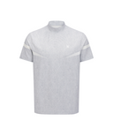 Men's Mock Neck Short Sleeve T-Shirt - Light Grey
