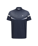 Men's Mock Neck Short Sleeve T-Shirt - Navy