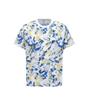 Men's Abstract Pattern Crewneck T-Shirt - White