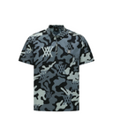 Men's Camo Pattern Short T-Shirt - Black