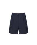 Women's Wide Out Pocket Half Pants - Navy