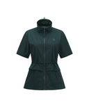 Women's Mid Length Hight Neck Jacket - Dark Green
