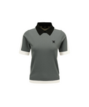 Women's Contrast Collar Sweater - Khaki