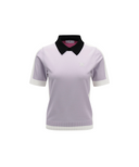 Women's Contrast Collar Sweater - Lavender