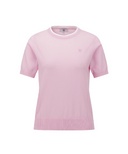 Women's Solid Short Sleeve Sweater - Pink