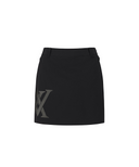 Women's Out Pocket H Line Skirt - Black