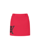 Women's Out Pocket H Line Skirt - Red