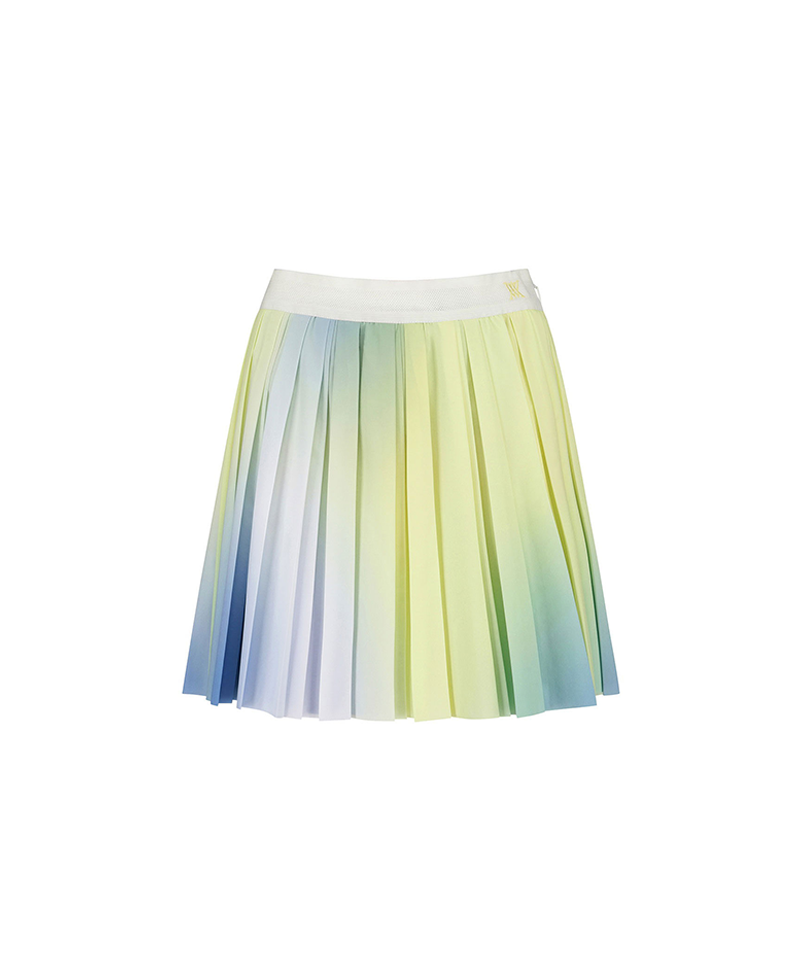 Women's Aurora Pleats Skirt - Lime