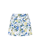 Women's Abstract Volume Flare Skirt - White