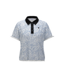 Women's Paisley Mesh T-Shirt - Blue