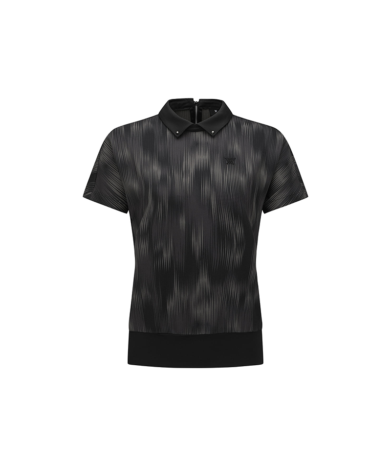 Women's Mosaic Back Zip T-Shirt - Black – Anew Golf USA