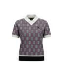 Women's Pattern Short T-Shirt - Pink