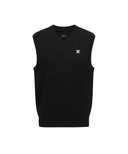 Men's Camo Jacquard Knit Vest - Black