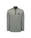 Men's Half Zip T-Shirt - Light Khaki