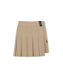 Women's Over Pleated Half Pants - Beige