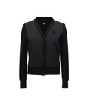 Women's Line Block Button Jacket - Black