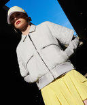 Women's Short Sleeve Jacket - Light Grey