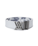 Men's Mosaic Reversible Belt - Off White