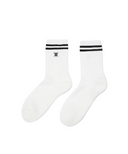 Men's Middle Socks - White
