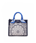 Paisley Tote Bag - Navy
