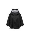 Women's Logo Dot Rain Cape - Black