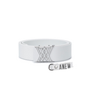 Women's Logo Ring Belt - White