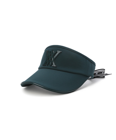 Women's Essential Ribbon Visor - Dark Green