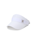 Women's Paisley Block Visor - White