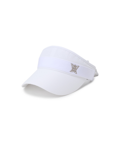 Women's Paisley Block Visor - White