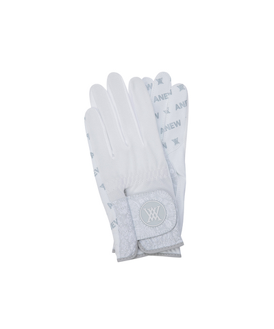 Women's Paisley Mesh Glove (PAIR) - White