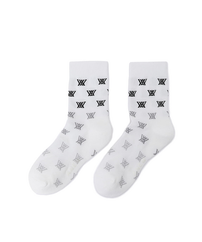 Women's Gradation Socks - White