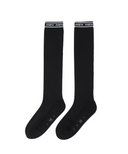 Women's Aqua Mesh Knee Socks - Black
