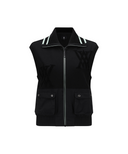 Women's FA Logo Point Knit Vest - Black