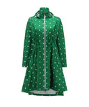 Women's Pattern Rain Jacket - Green