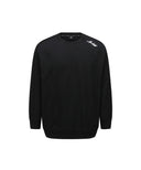 Men's Back Logo Point M To M - Black