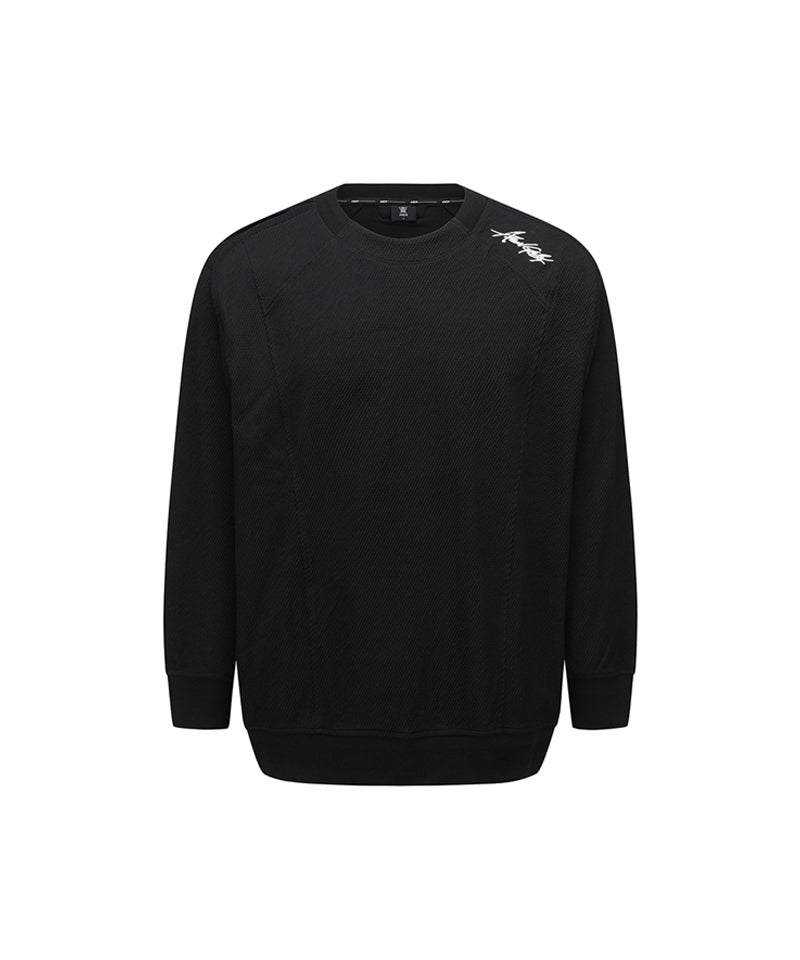 Men's Back Logo Point M To M - Black