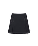 Women's Denim-Like A-Line Skirt - Navy