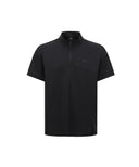 ANEW GOLF Men's SM Black Finish Half Zip Short T-Shirt - Black