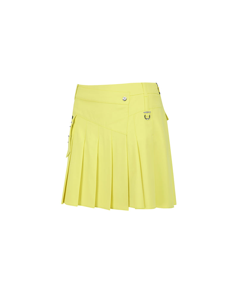 Anew Golf Women's SP All Over Pleated Skirt - Yellow