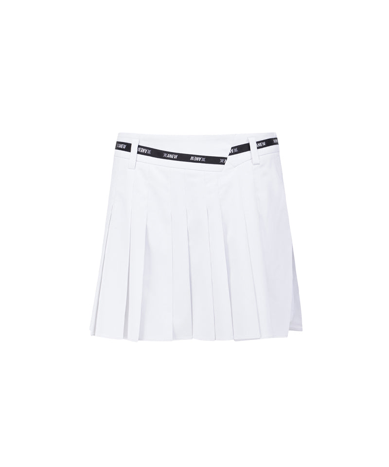 Anew Golf Women's SM Incision Pleated Half Pants - White
