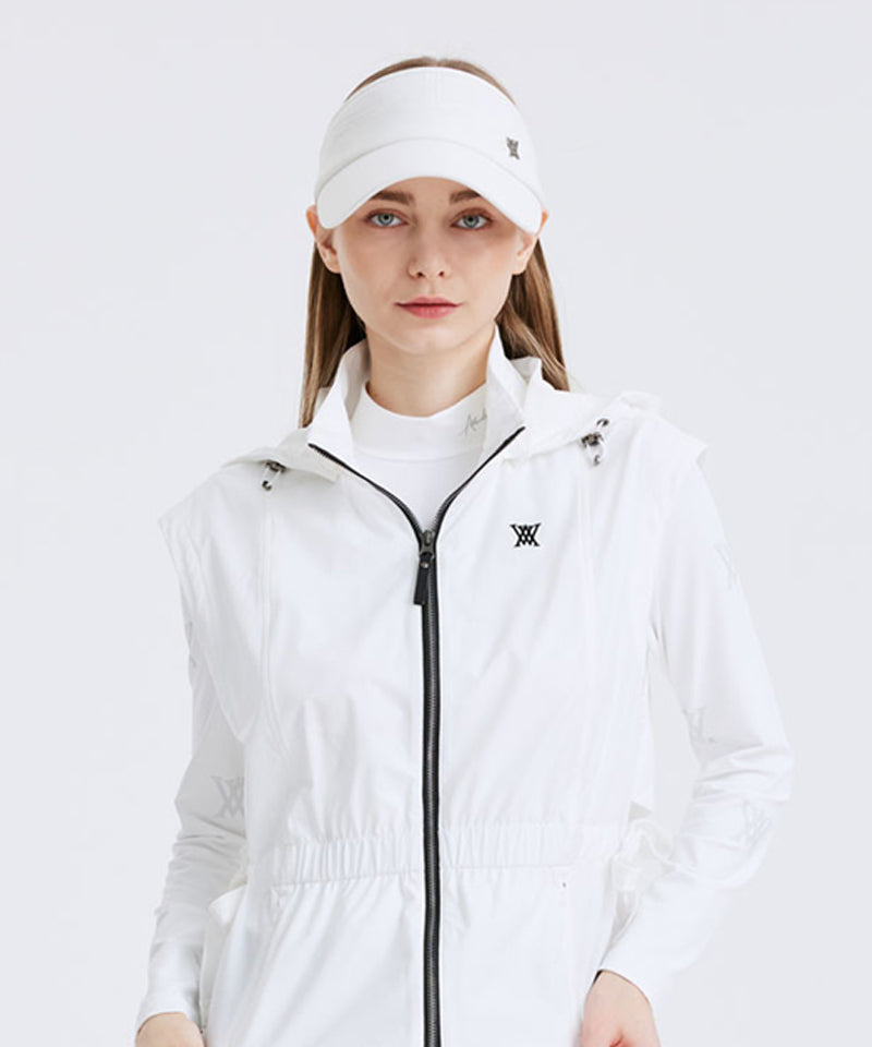 Women's Centre Visor - White