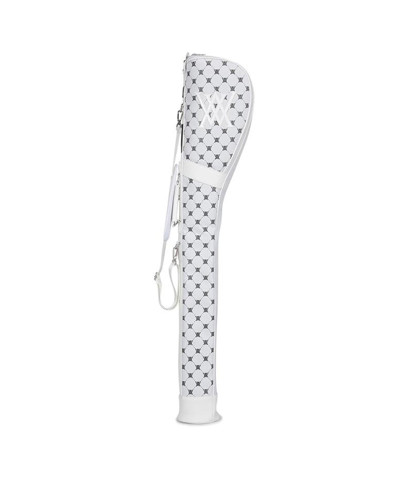 ANEW Golf Uni Monogram Pattern Half Bag - White