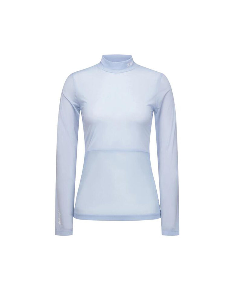 ANEW Golf Women's SM Mock Neck Base Layer - Sky Blue