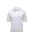 ANEW Golf Women's SM Hoody Pocket Short T-Shirt - White