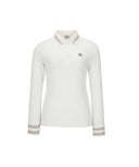 ANEW Golf Women's Knit Collar Long T-Shirt - Ivory