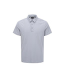 ANEW GOLF Men's SM Black Finish Jacquard Short T-Shirt - Charcoal Gray
