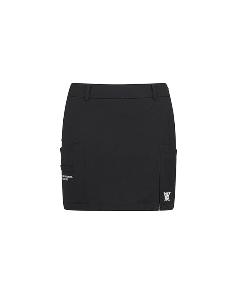 Women's Incision H-Line Skirt - Black